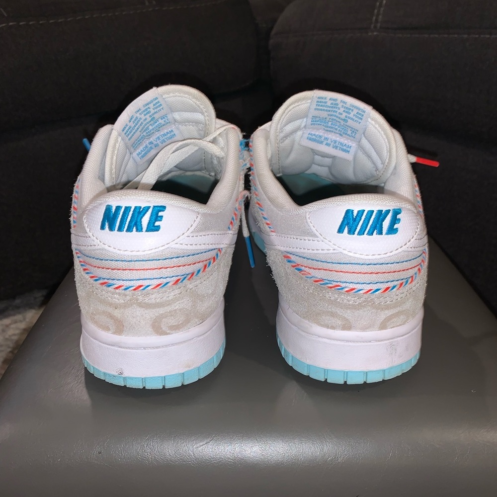Size 8 - Nike Dunk Low Retro SE Barber Shop - Gray - Picture 3 of 6